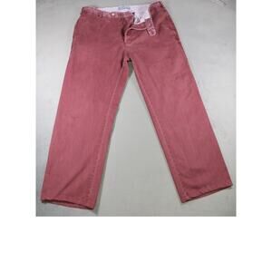 Peter Millar Pants Mens 33 Burgundy Pima Cotton Straight Casual Chinos Peru